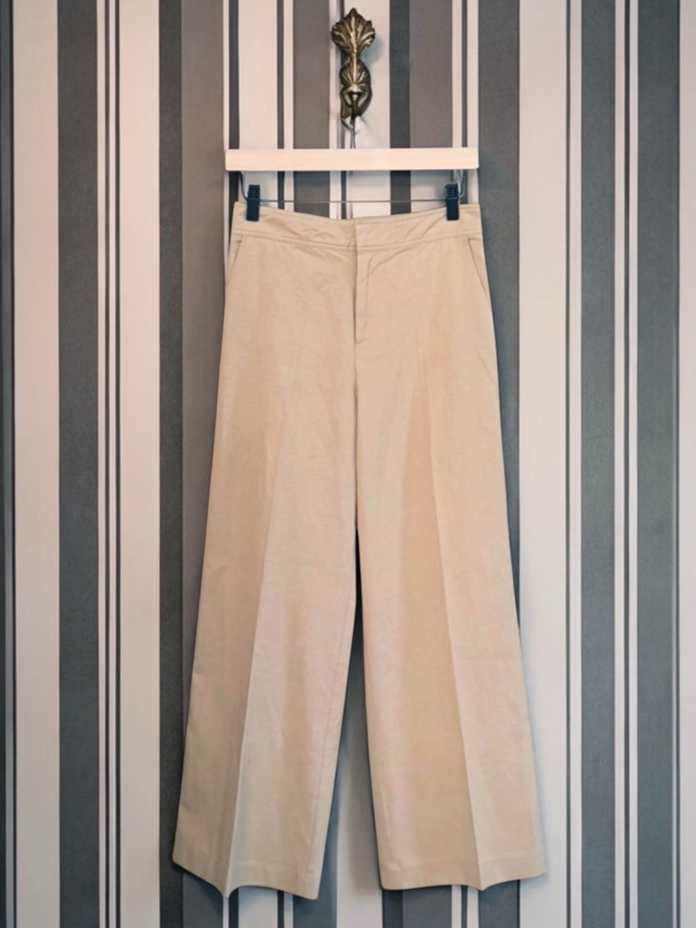 Brochu Walker Wide Leg Tan Pant | SMALL